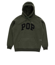 Afbeelding in Gallery-weergave laden, POP TRADING CO. - &quot;ARCH&quot; HOODIE (DUFFEL GREEN)
