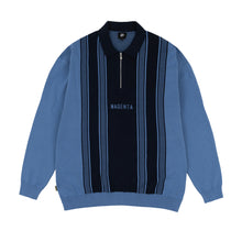 Afbeelding in Gallery-weergave laden, MAGENTA SKATEBOARDS - &quot;1984&quot; KNITTED POLO (BLUE)
