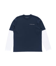 Afbeelding in Gallery-weergave laden, POP TRADING CO. - &quot;LOGO&quot; LONGSLEEVE SHIRT (NAVY/WHITE)
