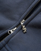 Afbeelding in Gallery-weergave laden, CASH ONLY - &quot;CAMPUS&quot; ZIP HOODIE (WASHED NAVY)

