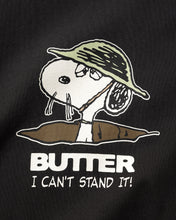 Afbeelding in Gallery-weergave laden, BUTTER GOODS X PEANUTS - &quot;CAN&#39;T STAND IT&quot; T-SHIRT (WASHED BLACK)
