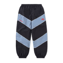 Afbeelding in Gallery-weergave laden, BUTTER GOODS X UMBRO - &quot;DIAMOND&quot; TRACKSUIT PANTS (BLACK/SLATE)
