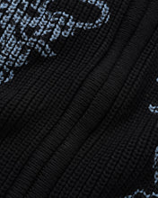 Afbeelding in Gallery-weergave laden, BUTTER GOODS - &quot;DRAGON&quot; ZIP-THRU KNIT SWEATER (BLACK)
