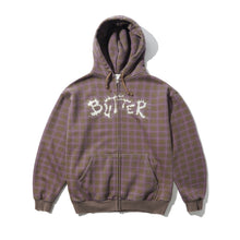 Afbeelding in Gallery-weergave laden, BUTTER GOODS - &quot;ERUPTION&quot; ZIP-THRU HOODIE (PLAID)
