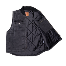 Afbeelding in Gallery-weergave laden, HODDLE - &quot;ZIP UP&quot; CARPENTER VEST (BLACK)
