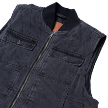 Afbeelding in Gallery-weergave laden, HODDLE - &quot;ZIP UP&quot; CARPENTER VEST (BLACK)
