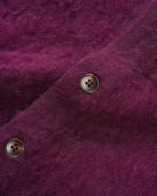 Afbeelding in Gallery-weergave laden, BUTTER GOODS - &quot;MOHAIR&quot; BUTTON UP KNIT SHIRT (PORT)
