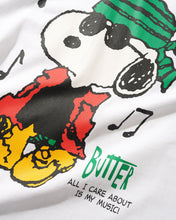 Afbeelding in Gallery-weergave laden, BUTTER GOODS X PEANUTS - &quot;MUSIC&quot; T-SHIRT (WHITE)
