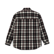 Afbeelding in Gallery-weergave laden, POLAR SKATE CO. - &quot;BIG BOY&quot; OVERSHIRT FLANNEL (BLACK/CLOUD WHITE/RED - SIZE S)
