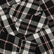 Afbeelding in Gallery-weergave laden, POLAR SKATE CO. - &quot;BIG BOY&quot; OVERSHIRT FLANNEL (BLACK/CLOUD WHITE/RED - SIZE S)
