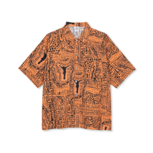 Afbeelding in Gallery-weergave laden, POLAR SKATE CO. - &quot;EXIST&quot; BOWLING SHIRT (ORANGE/BLACK)
