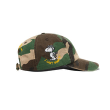 Afbeelding in Gallery-weergave laden, BUTTER GOODS X PEANUTS - &quot;RATS&quot; 6 PANEL HAT (WASHED CAMO)
