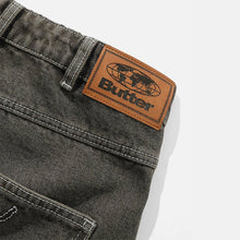 Afbeelding in Gallery-weergave laden, BUTTER GOODS - &quot;ROACH&quot; DENIM PANTS (BLACK WASH)
