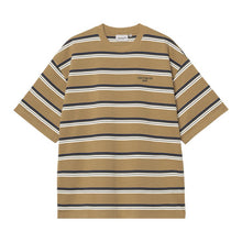 Afbeelding in Gallery-weergave laden, CARHARTT WIP - &quot;HOLM&quot; STRIPED T-SHIRT (PEANUT)
