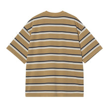 Afbeelding in Gallery-weergave laden, CARHARTT WIP - &quot;HOLM&quot; STRIPED T-SHIRT (PEANUT)
