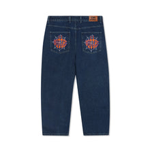 Afbeelding in Gallery-weergave laden, BUTTER GOODS - &quot;SPIDER&quot; DENIM PANTS (DARK INDIGO)
