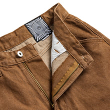 Afbeelding in Gallery-weergave laden, SPITFIRE WHEELS - &quot;BIGHEAD CUSTOM&quot; DENIM SHORTS (BROWN)
