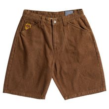 Afbeelding in Gallery-weergave laden, SPITFIRE WHEELS - &quot;BIGHEAD CUSTOM&quot; DENIM SHORTS (BROWN)
