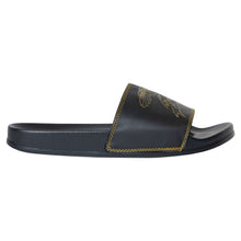 Afbeelding in Gallery-weergave laden, ANTI HERO - &quot;BASIC EAGLE&quot; SLIDES (BLACK/GOLD)
