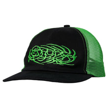 Afbeelding in Gallery-weergave laden, THERE SKATEBOARDS - &quot;CHAINSAW&quot; TRUCK HAT (BLACK/GREEN)
