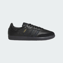 Afbeelding in Gallery-weergave laden, ADIDAS SKATEBOARDING - &quot;SAMBA ADV&quot; LEATHER/SUEDE SHOES (BLACK/BLACK/BLUE)
