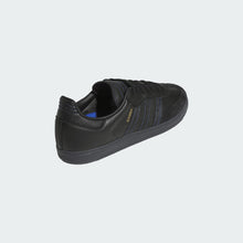 Afbeelding in Gallery-weergave laden, ADIDAS SKATEBOARDING - &quot;SAMBA ADV&quot; LEATHER/SUEDE SHOES (BLACK/BLACK/BLUE)
