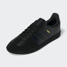 Afbeelding in Gallery-weergave laden, ADIDAS SKATEBOARDING - &quot;SAMBA ADV&quot; LEATHER/SUEDE SHOES (BLACK/BLACK/BLUE)

