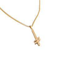 Afbeelding in Gallery-weergave laden, DEATHWISH - &quot;GANG LOGO&quot; NECKLACE (GOLD)
