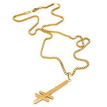 Afbeelding in Gallery-weergave laden, DEATHWISH - &quot;GANG LOGO&quot; NECKLACE (GOLD)
