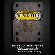 Afbeelding in Gallery-weergave laden, REAL SKATEBOARDS - UNIVERSAL RISER PADS (VARIOUS SIZES)
