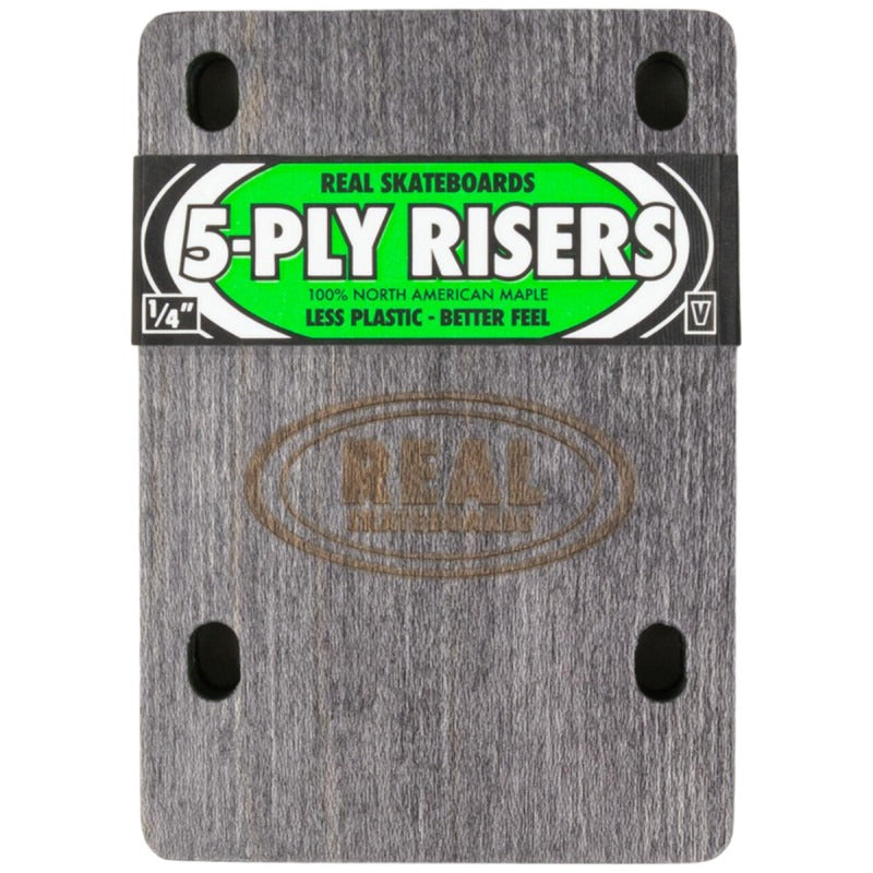 REAL SKATEBOARDS - 5 PLY RISER PADS (1/4
