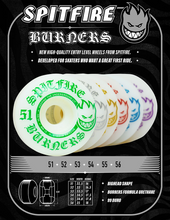 Afbeelding in Gallery-weergave laden, SPITFIRE WHEELS - &quot;BURNERS&quot; BIGHEAD SHAPE WHEELS (BURNER FORMULA - 99D - 51MM)

